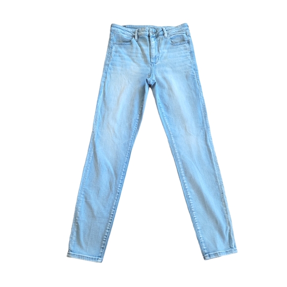 AMERICAN EAGLE Ne(x)t Level Stretch Hi-Rise Jegging High Waist Light Wash Jeans